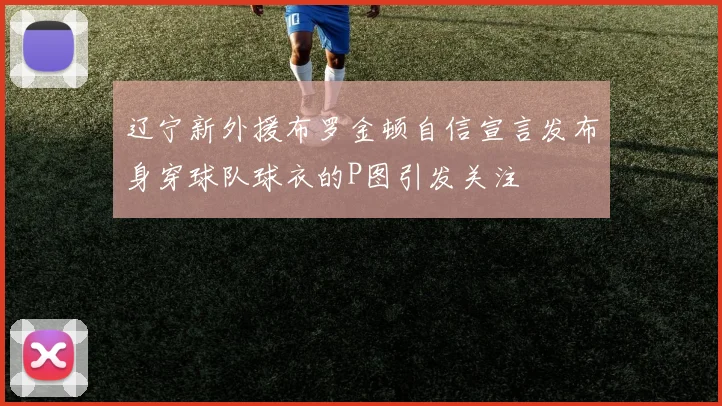 辽宁新外援布罗金顿自信宣言发布身穿球队球衣的P图引发关注